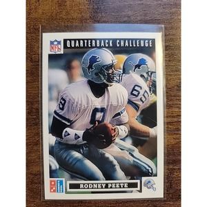 Rodney Peete 1991 Upper Deck Domino's Quarterback Challenge #8 -NFL - Fresh Pull